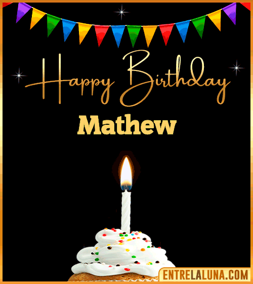 GiF Happy Birthday Mathew